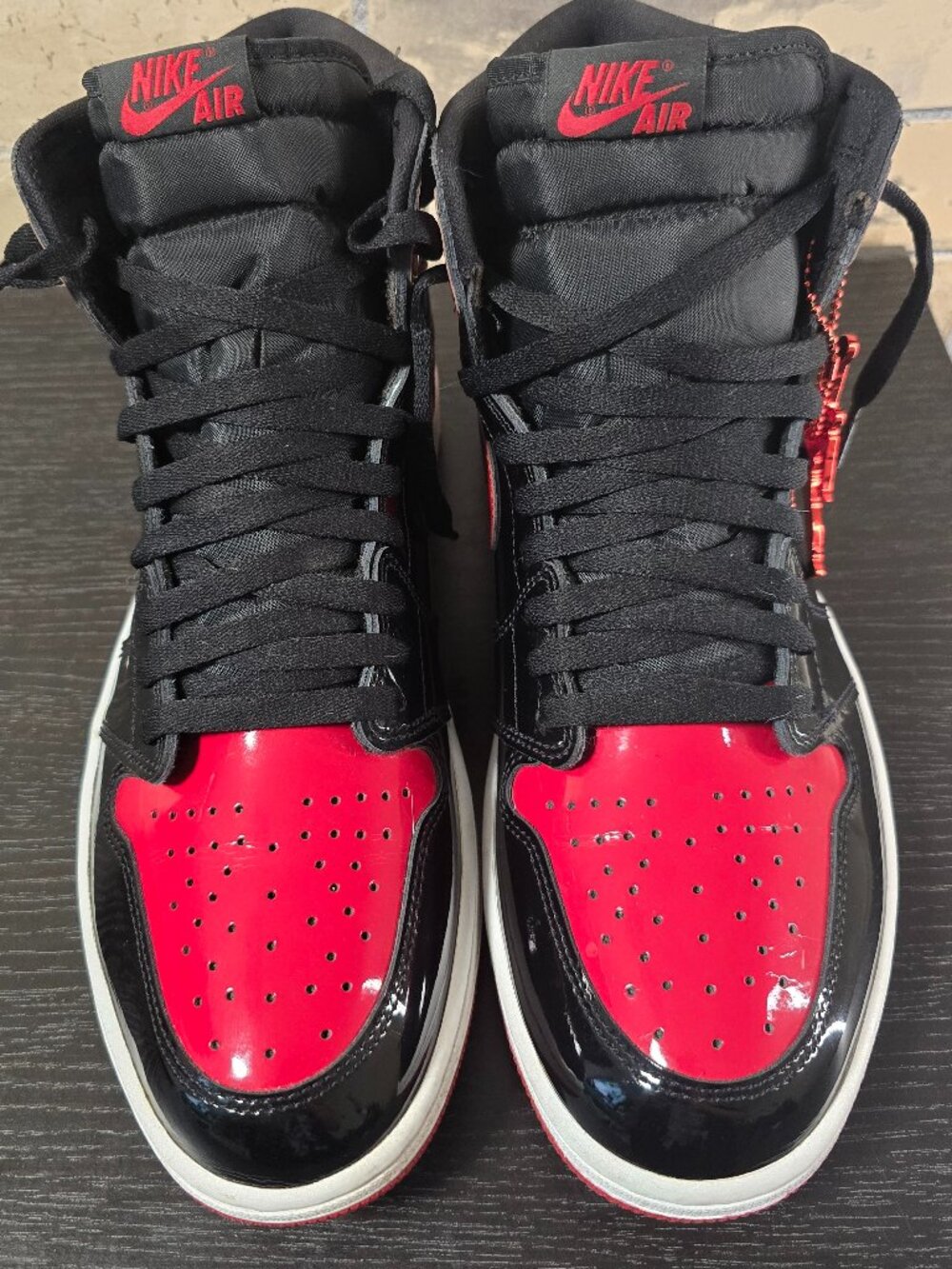 Air Jordan 1 Retro High OG “Patent Bred” – Size 12 – Worn Once – METAL Hangtag